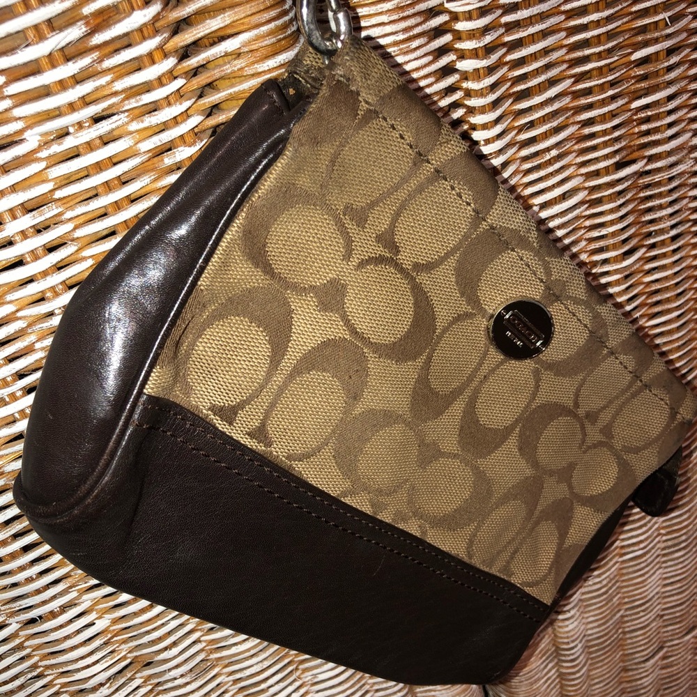 Authentic Signature Coach Wristlet